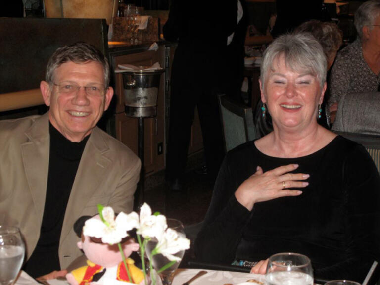 Washougal School Board member Chuck Carpenter is pictured with his wife, Barbara, in an undated photo.