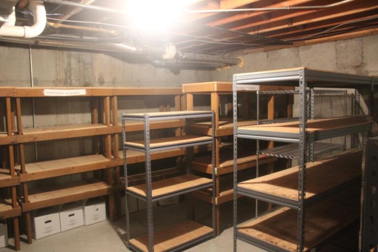 Food shelves at the East County Family Resource Center in Washougal sit empty on Oct. 28, 2024.