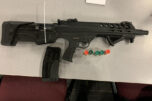 Camas police confiscated two guns, including a semi-automatic firearm (above), from a parent&rsquo;s truck outside Skyridge Middle School on Sept. 24, 2024, following reports that a child had used the guns to threaten their peers. (Photo courtesy of Camas Police Department)