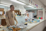 Refuel Washougal volunteers serve meals at St. Anne&rsquo;s Church in Washougal, Sept. 13, 2024. (Doug Flanagan/Post-Record files)