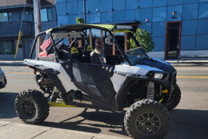 Washougal resident Robert Bromley sits inside his wheeled all-terrain vehicle in an undated photo. (Contributed photo courtesy of Robert Bromley)